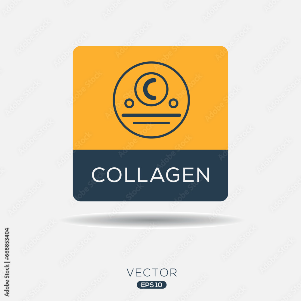 Obraz premium Creative (Collagen) Icon ,Vector sign.