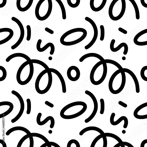 minimal doodle Happy smile colourful cute funny doodle simple childish line seamless pattern. for print ,background ,wallpaper, backdrop, cover book ,nursery ,back to school