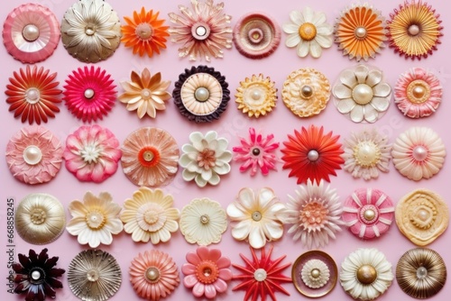 different varieties of unfinished brooches