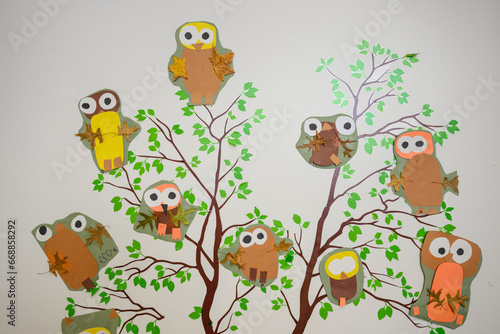 hoot owl drawing by young children art class