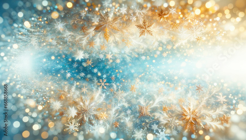 Winter magical background with snowflakes. Abstract winter scene. © Svetlana Kolpakova