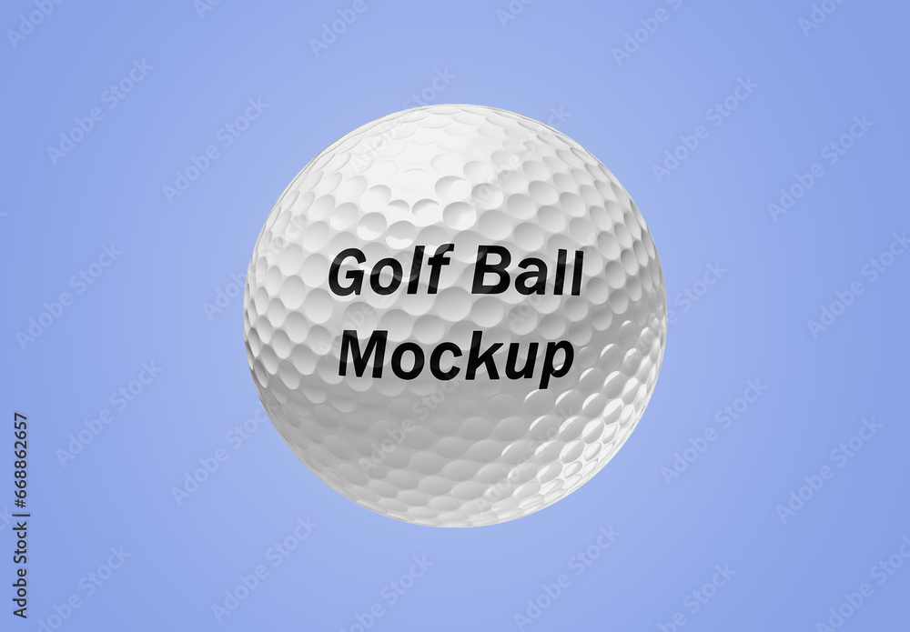 Golf Ball Mockup Stock Template Adobe Stock