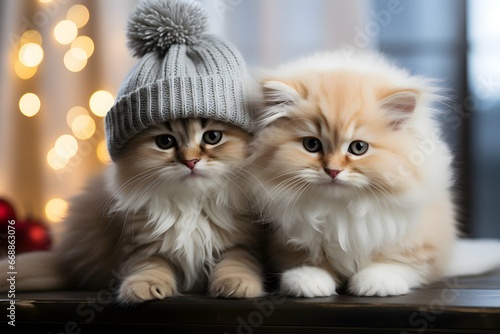 Cats getting ready for the cold