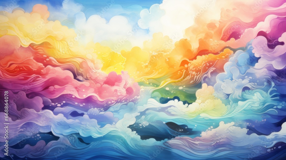 colorful wavy background pattern