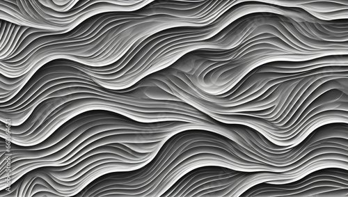 Abstract silver waves