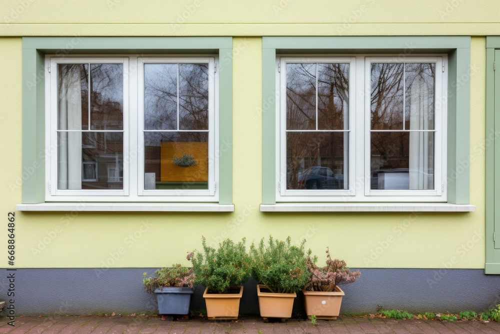 close-up of shuttered windows on a dutch house close-up of shuttered windows on a dutch house