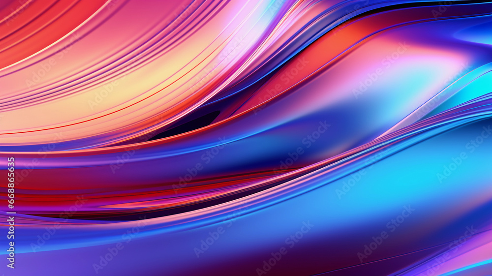 Abstract holographic background with waves of dark blue color. Abstract holographic background with waves of dark blue color.