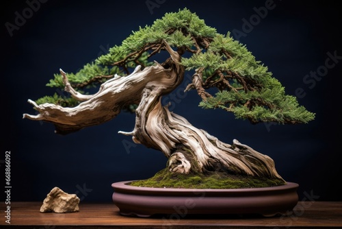 a freshly pruned bonsai tree; illustrating the concept of self-regulation