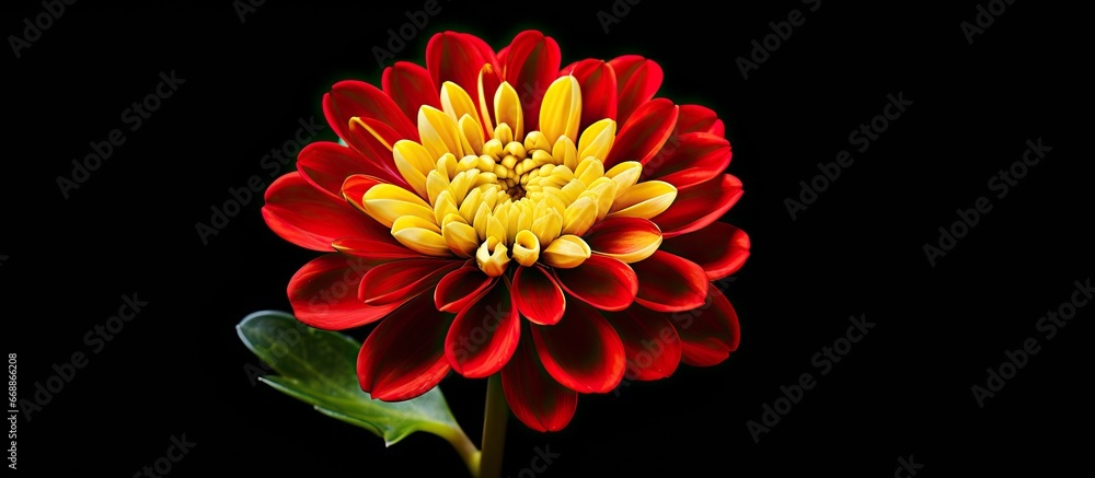 Yellow and red petal of a flower Yellow and red petal of a flower