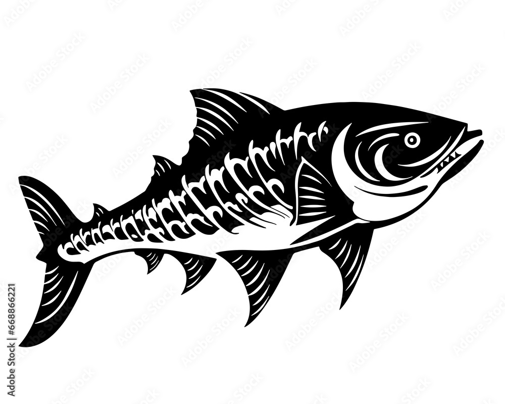 Fish Sea under Water Depth Manta Ray Tattoo Print Stamp Fish Sea under Water Depth Manta Ray Tattoo Print Stamp