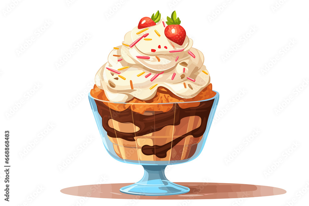 ice cream flat design isolated on white background ice cream flat design isolated on white background