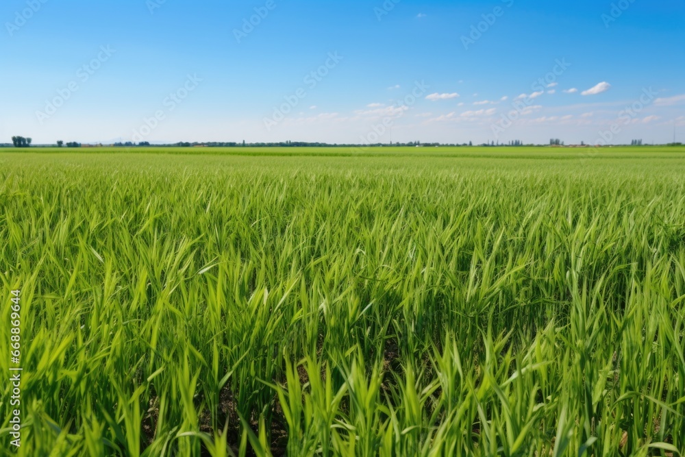 crop field with visible signs of pest damage crop field with visible signs of pest damage