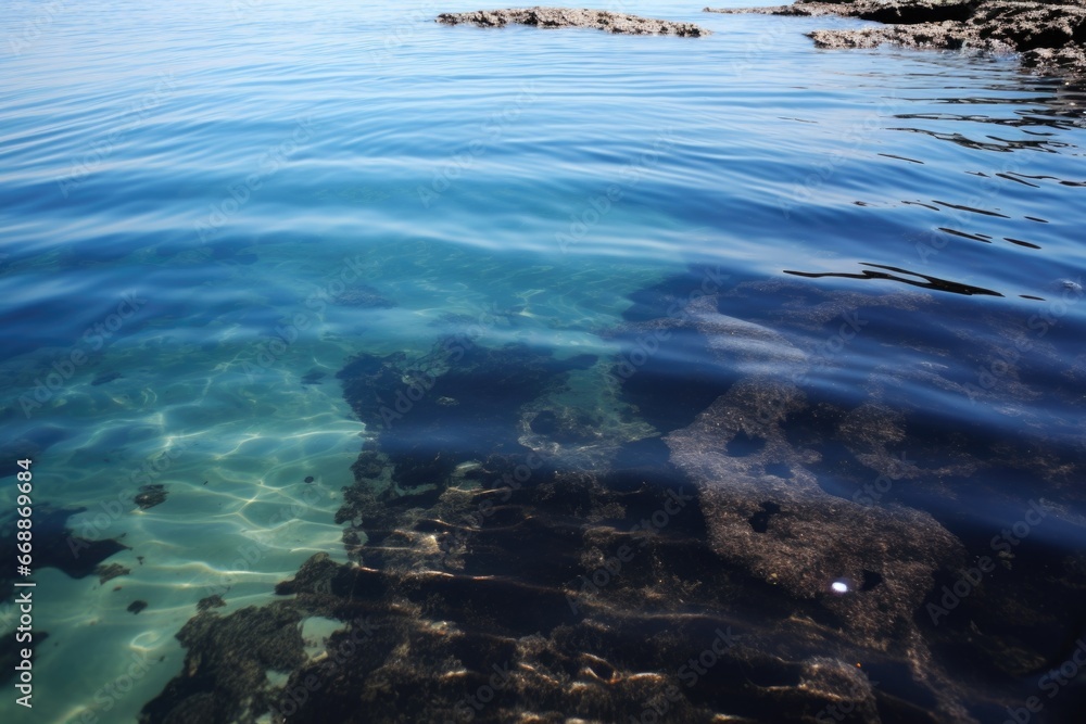 oil spill spreading in the sea