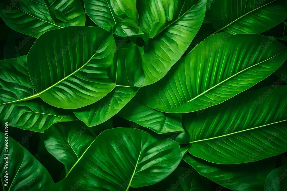 Obraz na płótnie green leaf, nature background  w salonie