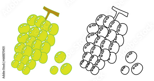 Icons of Muscat with white background.