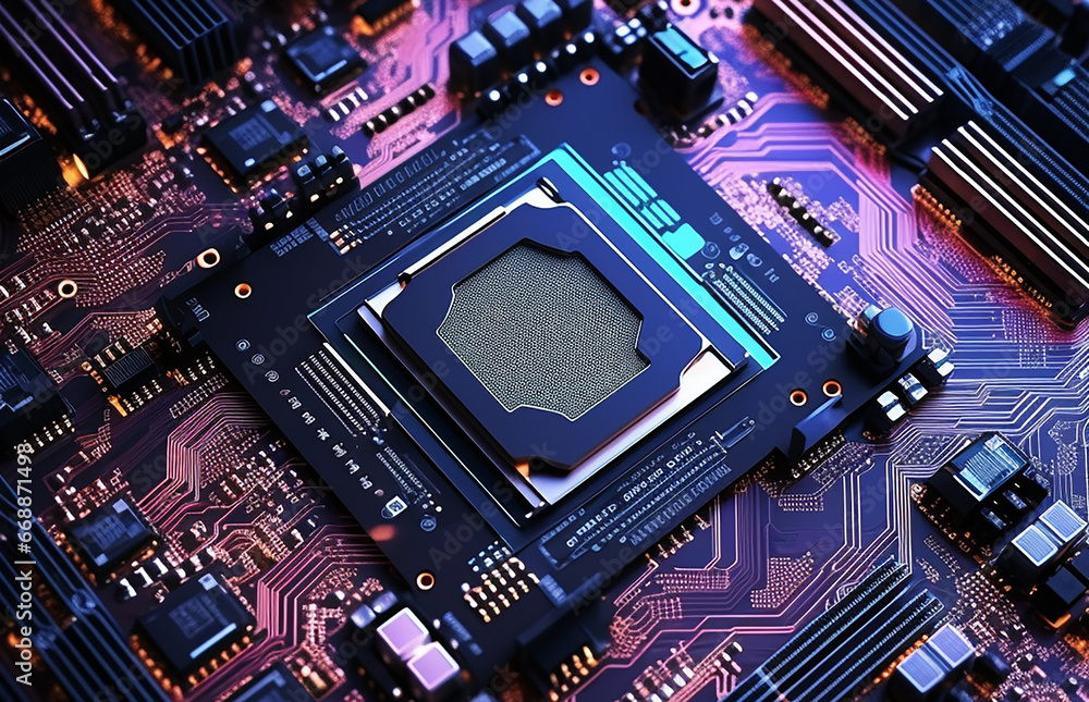 Fototapeta premium electronic circuit board