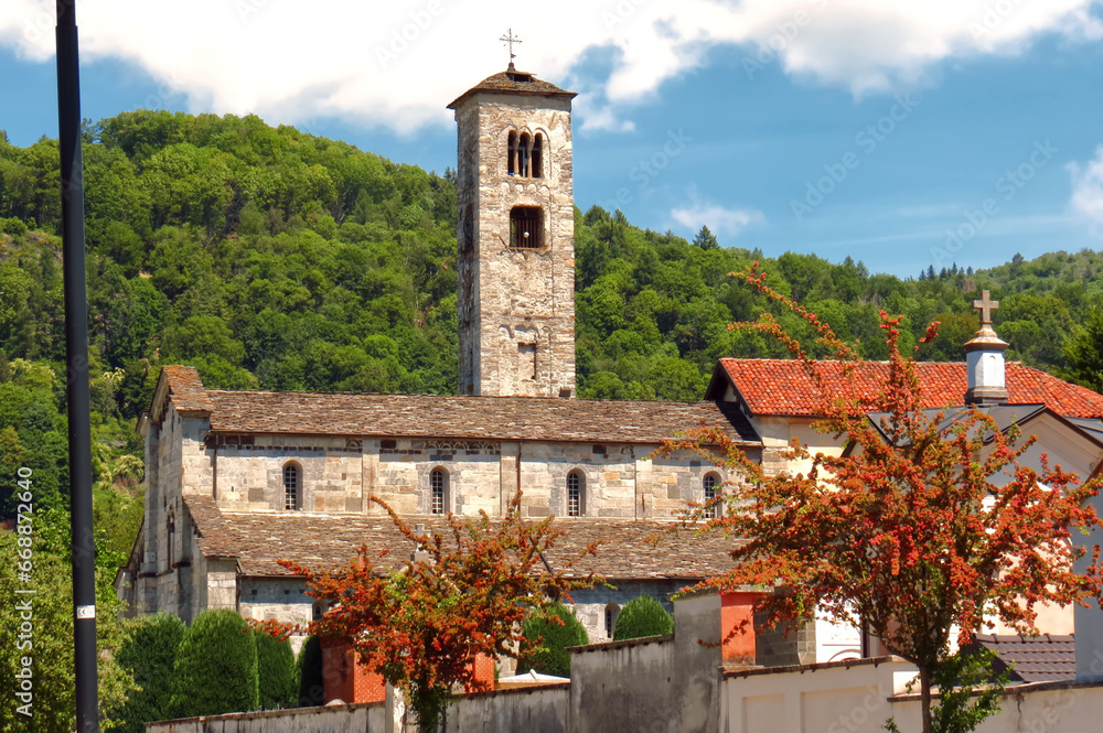 Fototapeta premium The church of Armeno in the province of Novara.