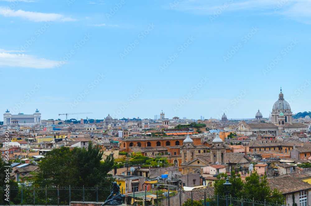 Rome city is the capital of Italy for holidays all year round... Rome city, Italy, 08-05-2017