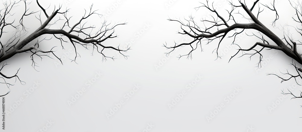 Obraz premium Artistic background with abstract tree branches
