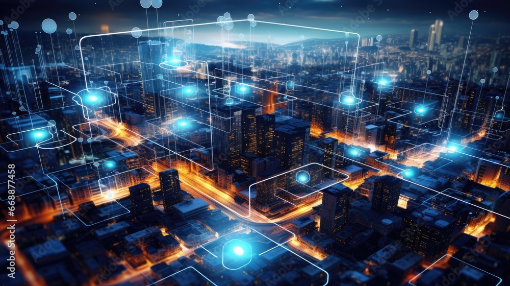 Fototapeta premium Analyze the integration of Internet of Things( IoT) in IT strategies