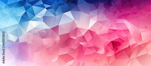 Pink abstract low poly multicolor background illustrated elegantly