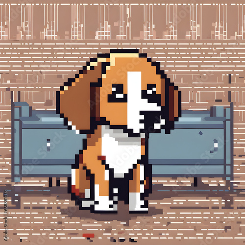 Zoe perrita Beagle Pixel photo