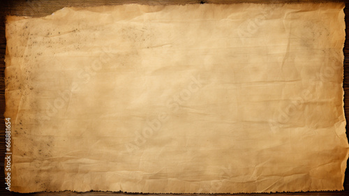 old paper on wood texture background with copy space for text or image