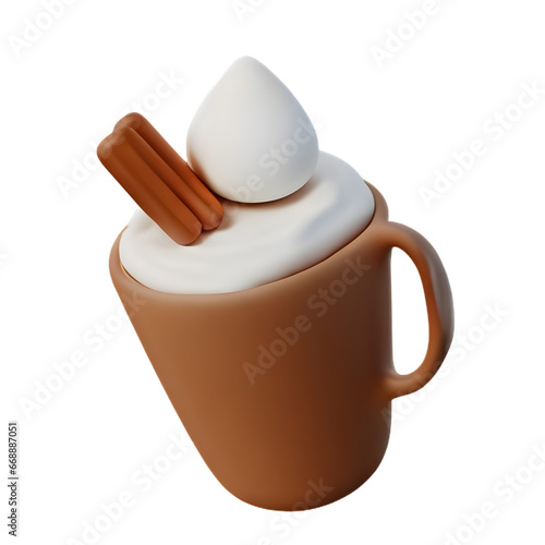 hot chocolate and marshmallow