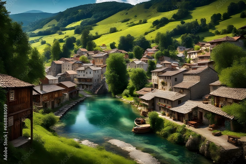 village in the mountains