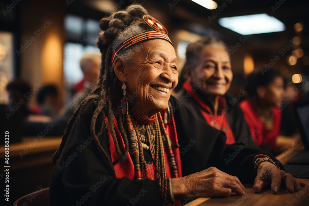 A storytelling session where elders pass down the oral history of decolonization, preserving the collective memory of struggles for independence. Generative Ai. A storytelling session where elders pass down the oral history of decolonization, preserving the collective memory of struggles for independence. Generative Ai.