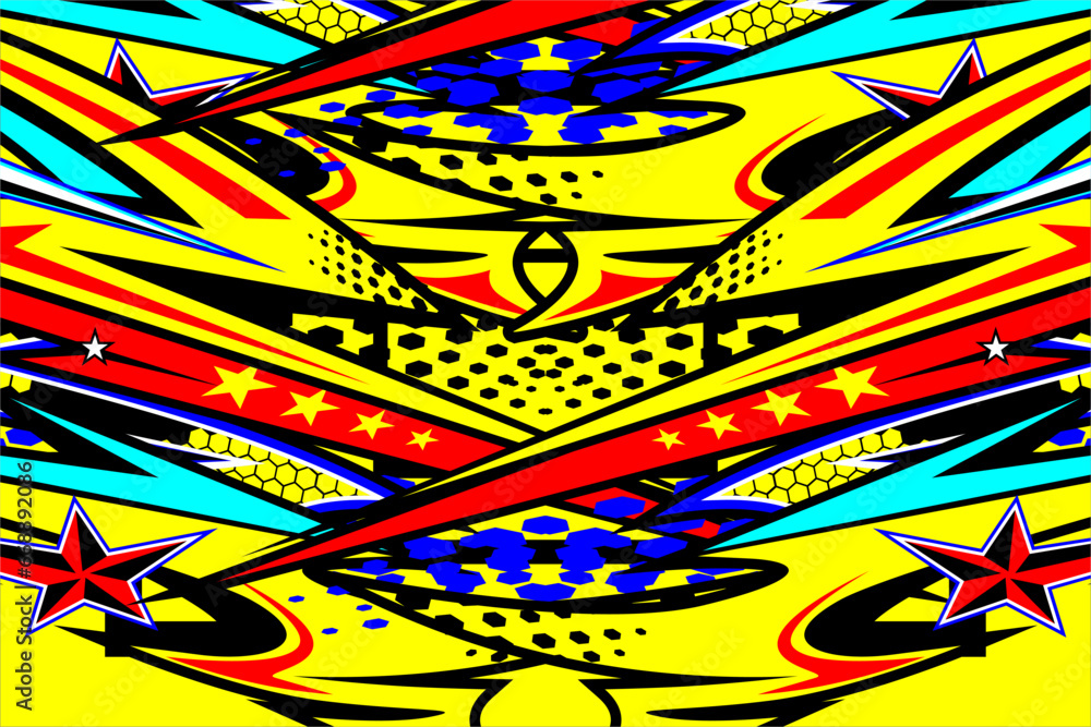 abstract racing background vector design with a unique striped pattern and a combination of bright colors and cool star effects. suitable for your wrapping design abstract racing background vector design with a unique striped pattern and a combination of bright colors and cool star effects. suitable for your wrapping design