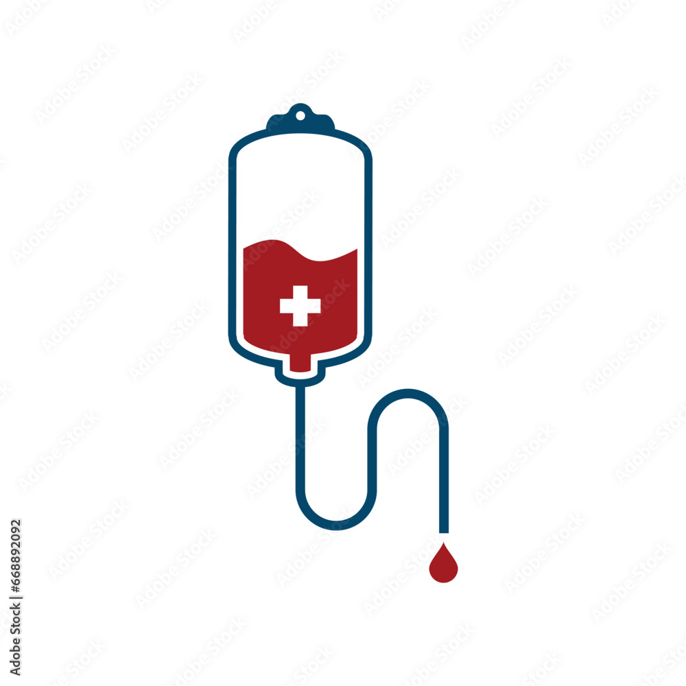 Bag Blood Icon Vector Design Template Bag Blood Icon Vector Design Template