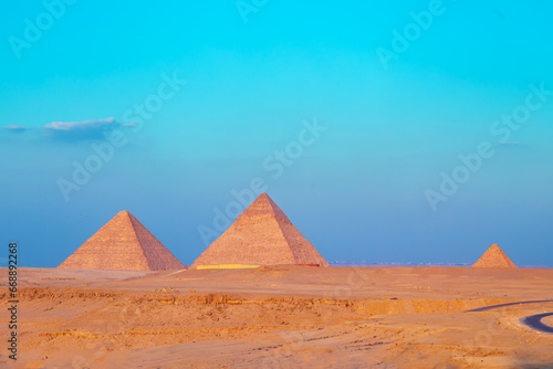 Great Egyptian pyramids. The only surviving wonder of the world.