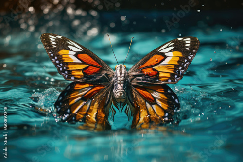 Butterfly Stroke in a pool