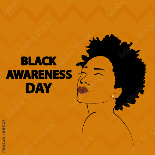 vector flat design black awareness day.