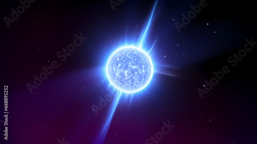 A neutron star, born from the explosive remnants of a massive supernova, is an incredibly dense celestial object where the relentless crush of gravity causes protons and electrons to merge
