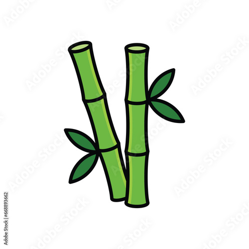 Bamboo Icon Vector Design Template