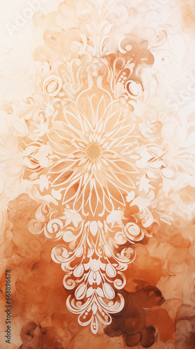 Abstrakcyjne pastelowe tło - kwiaty 3d, tekstura, wzór do projektu baneru lub na social media. Sztuka nowoczesna. 