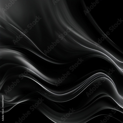 black gradation flowing illustration background