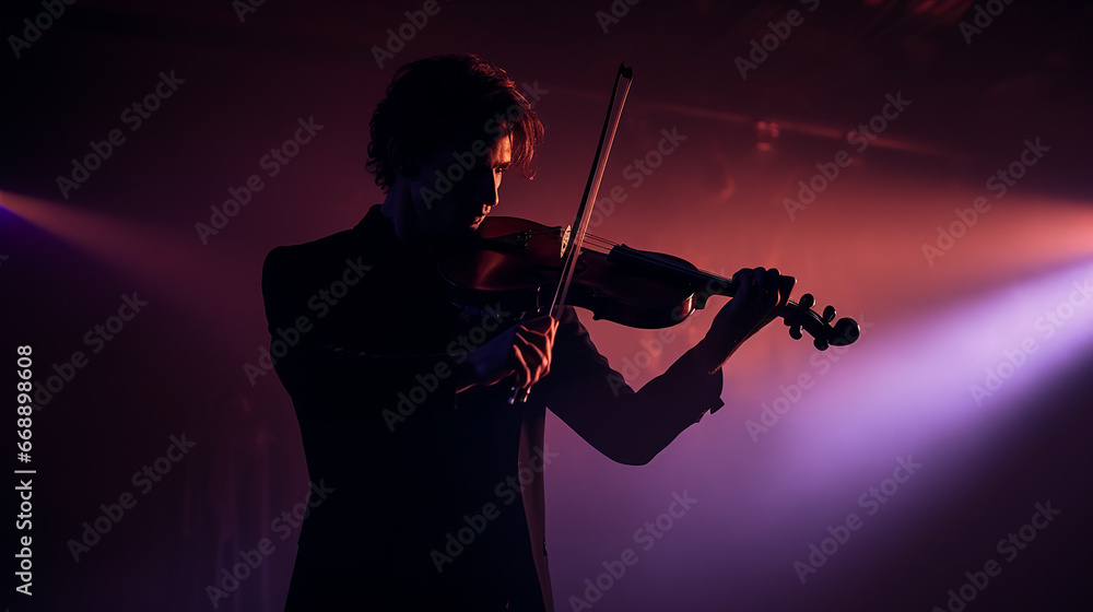 Fototapeta premium homem tocando violino