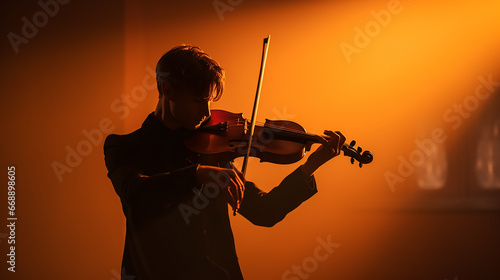 homem tocando violino 