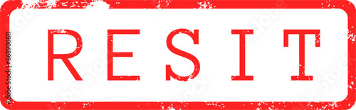 resit rubber stamp