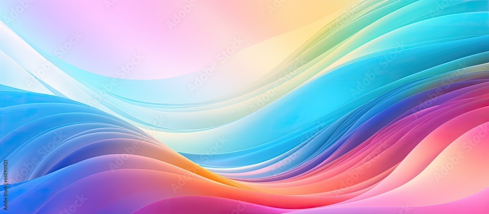 Contemporary design with rainbow backdrop Contemporary design with rainbow backdrop