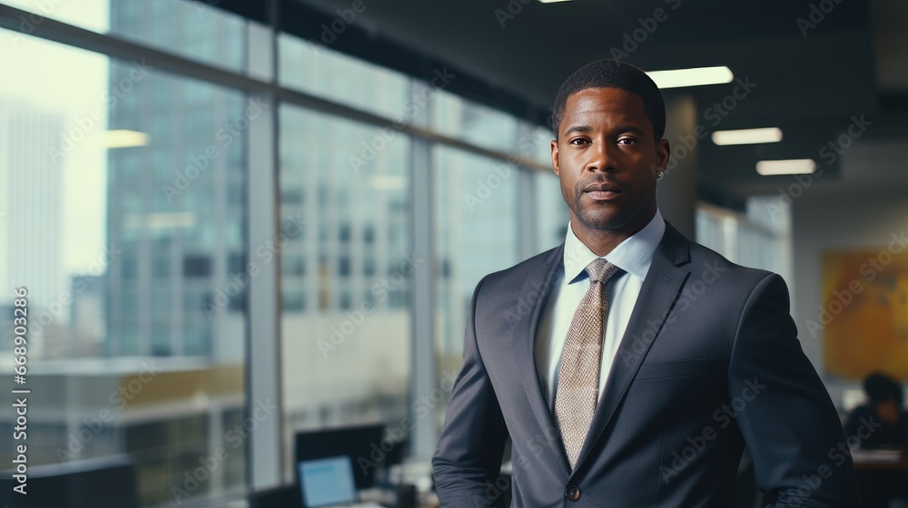 Portrait of a mid adult African American businessman Portrait of a mid adult African American businessman