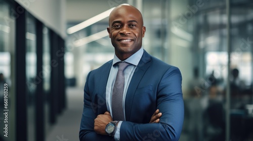 Portrait of a mid adult African American businessman 