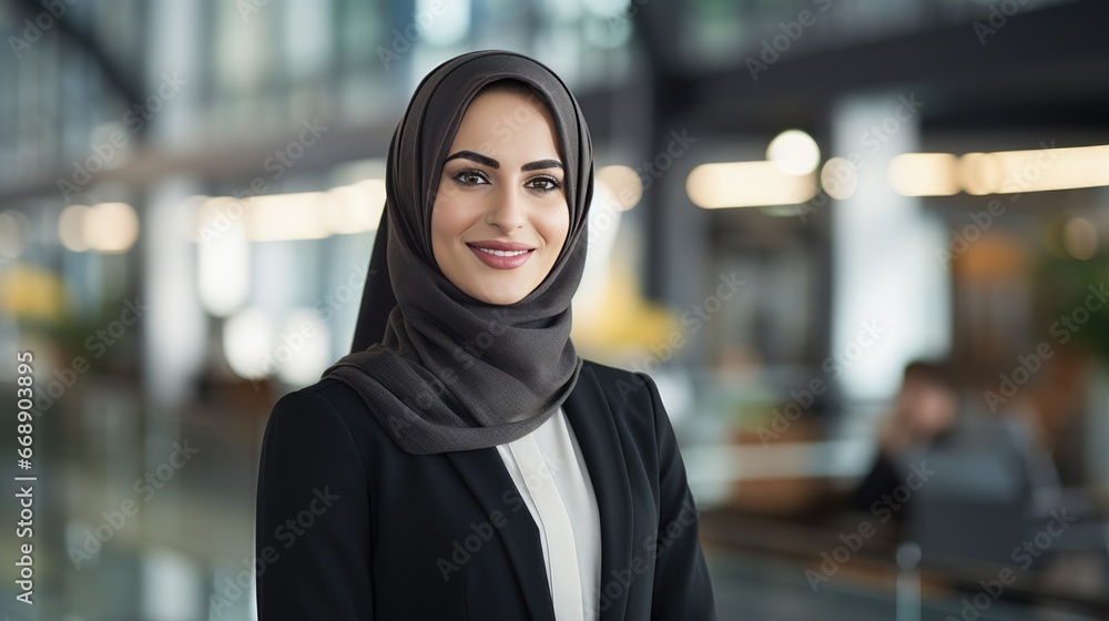 Portrait of a young Arab businesswoman 
