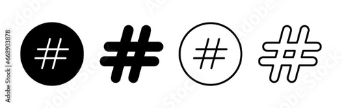 Hashtag icon vector. hashtag simbols