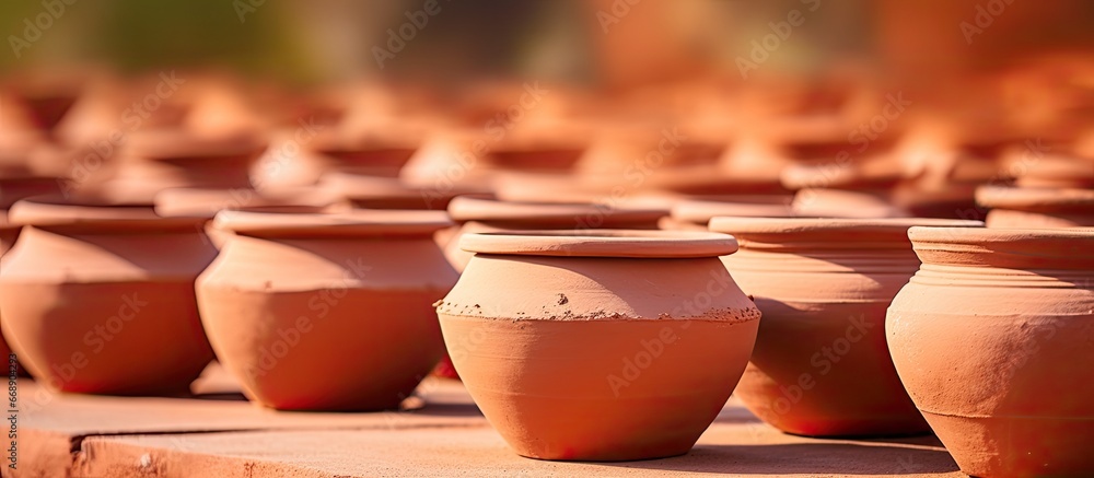 Fototapeta premium pots made of clay