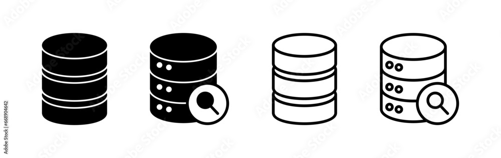 Database icon vector. server icon. storage Database icon vector. server icon. storage