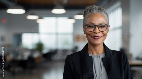 Portrait of a senior African American businesswoman 